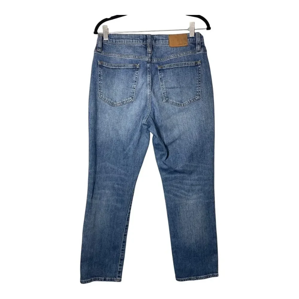 J Crew Slim Broken-in Boyfriend Jeans Size 28 Distressed K8462 Blue
